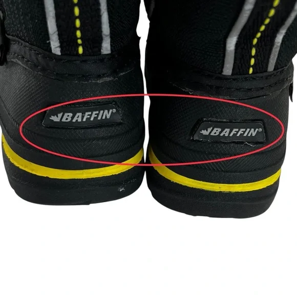 Baffin Kids Black and Yellow Winter Boots - Picture 9 of 10
